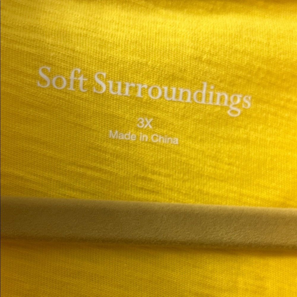 💛💛Soft Surroundings Sunny Yellow Sleeveless Button-Down Shirt💛💛 - Picture 5 of 9